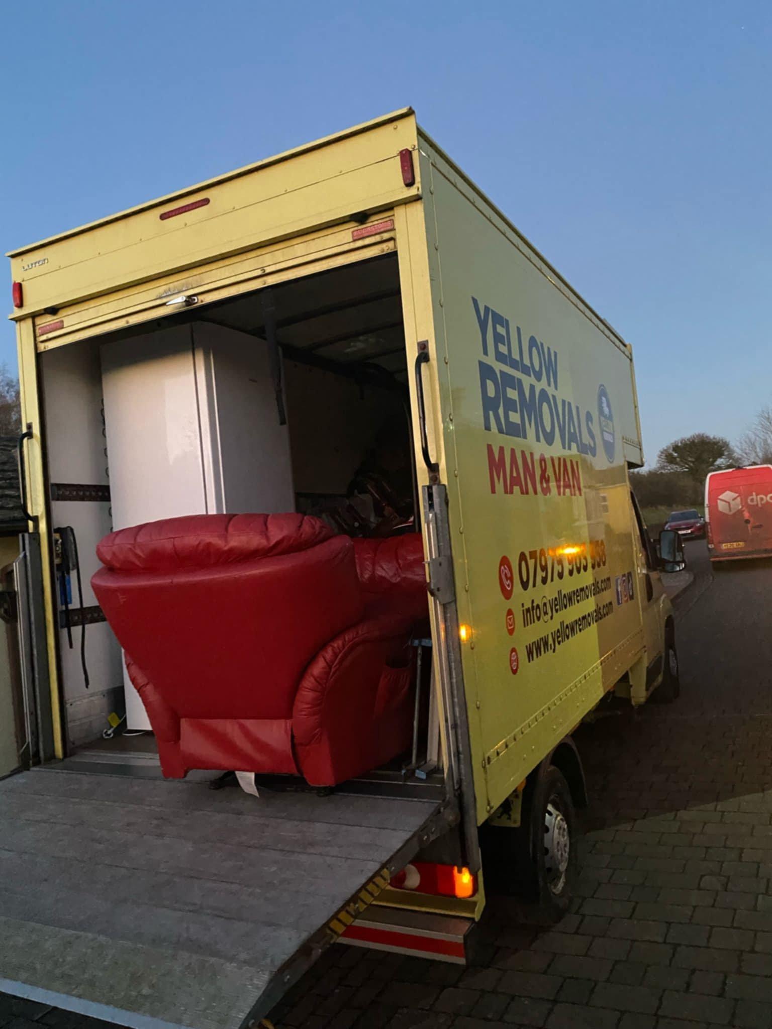 Professional movers at work