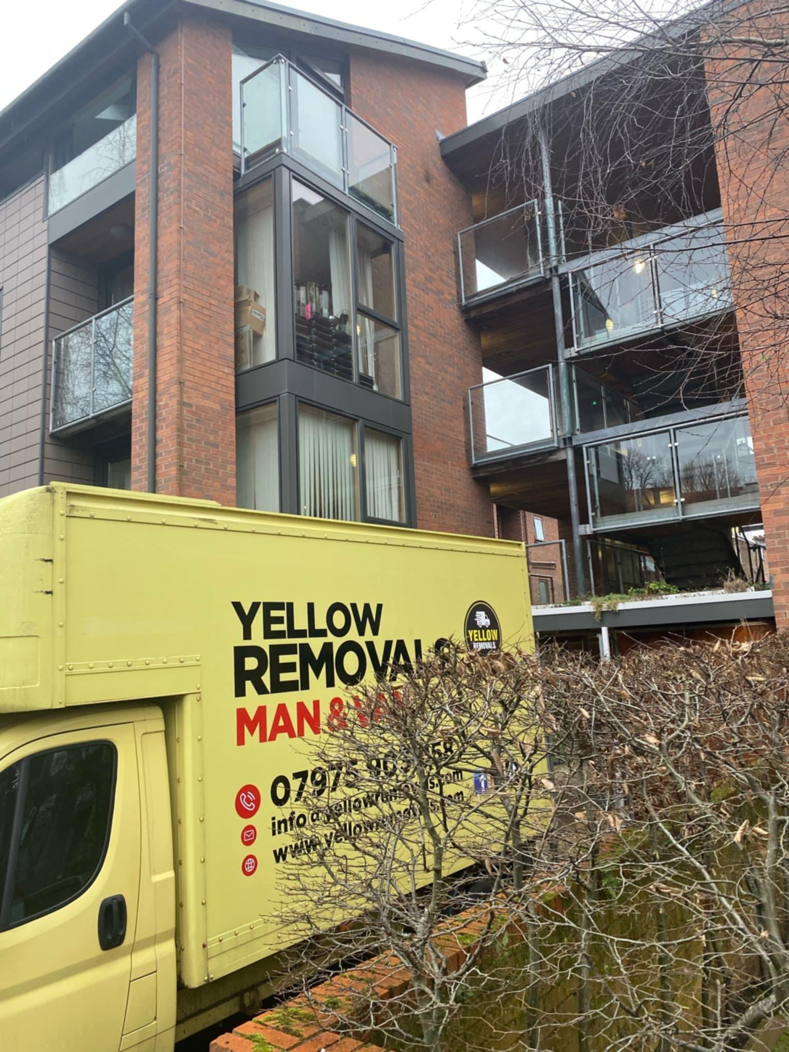 Professional movers at work