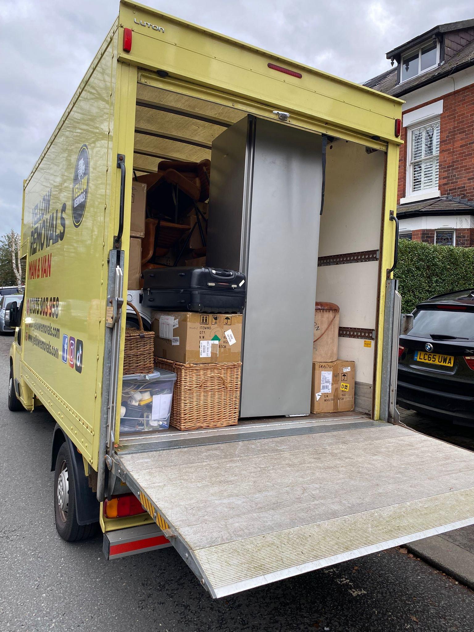 Professional movers at work